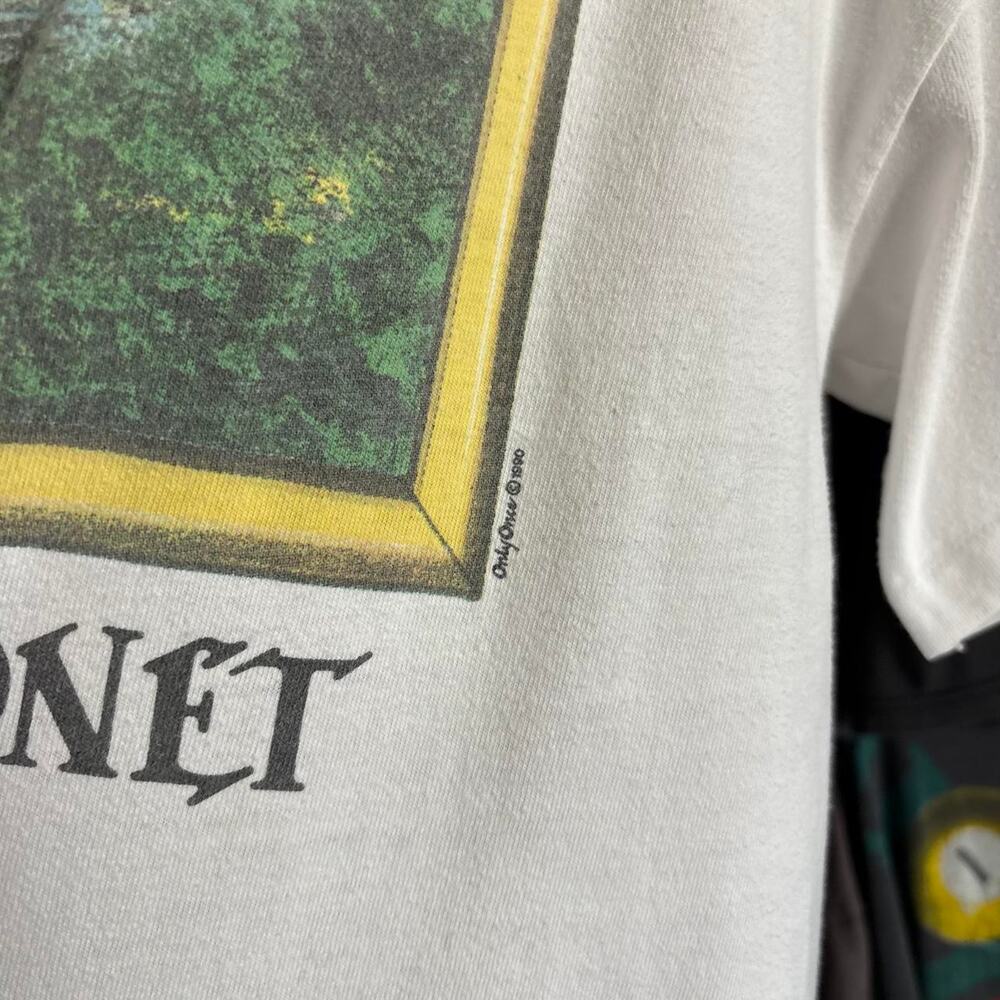 Vintage 1990s Clawed Monet Art T-shirt - Picture 5 of 7